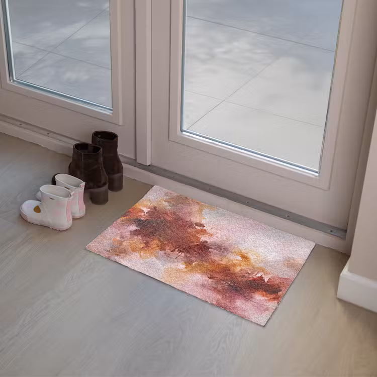 Deurmat - Abstract - Kleurrijk - Kunst - Modern - Roze-Rood — 8