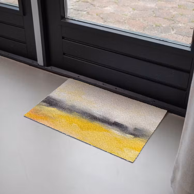 Deurmat - Abstract - Landschap - Modern - Geel — 2