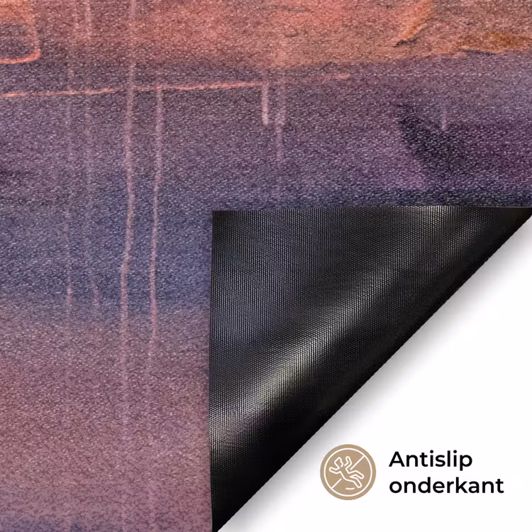 Deurmat - Abstract - Landschap - Modern - Paars - Oranje — 6