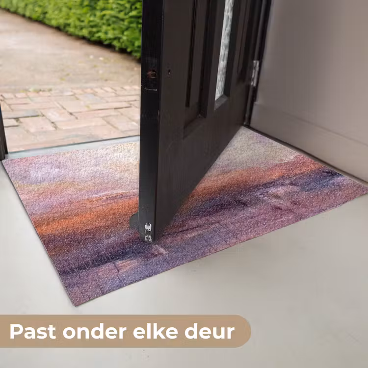 Deurmat - Abstract - Landschap - Modern - Paars - Oranje — 7