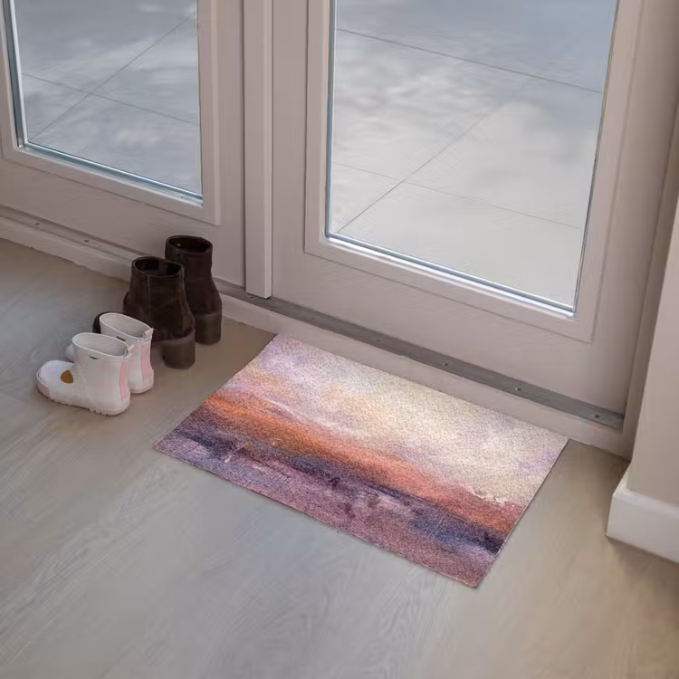 Deurmat - Abstract - Landschap - Modern - Paars - Oranje — 8