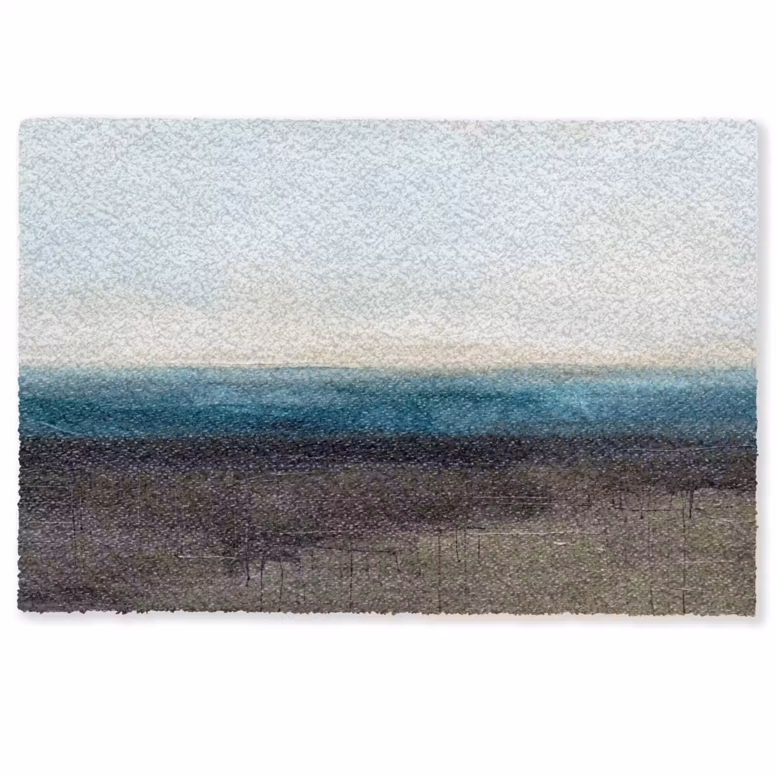 Deurmat - Abstract - Landschap - Horizon - Blauw - Modern — 1
