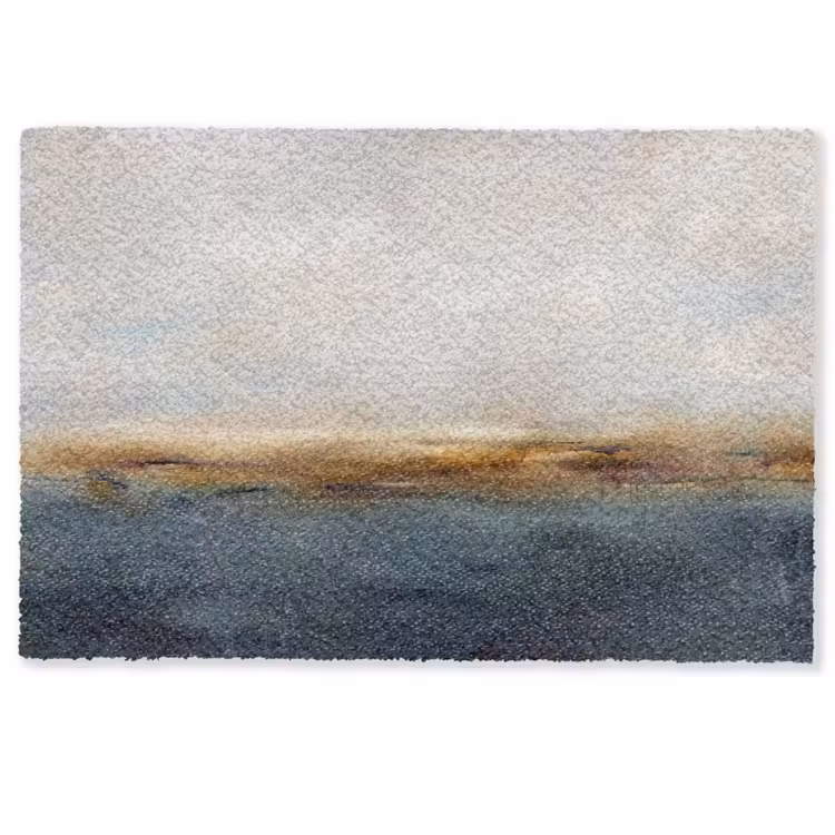 Deurmat - Abstract - Horizon - Water - Modern - Beige — 1