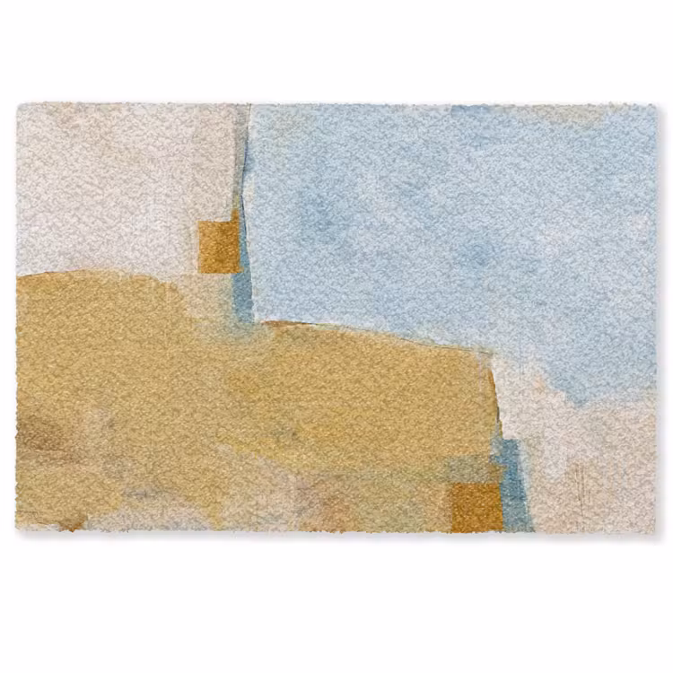 Deurmat - Abstract - Kleuren - Kunst - Modern - Blauw — 1