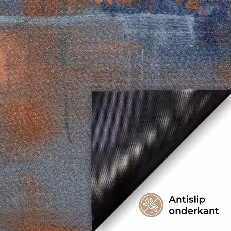 Deurmat - Abstract - Kleuren - Modern - Oranje - Grijs — 6