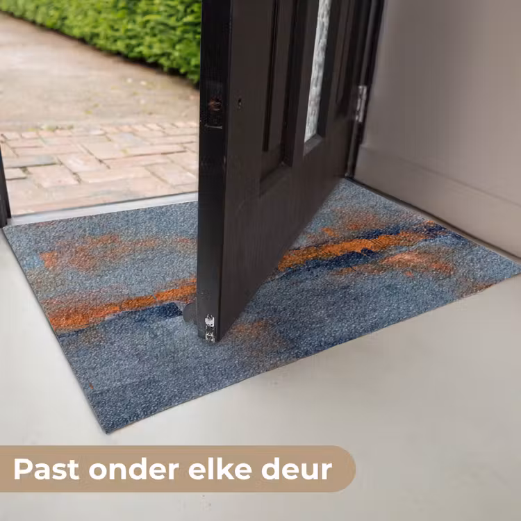 Deurmat - Abstract - Kleuren - Modern - Oranje - Grijs — 7
