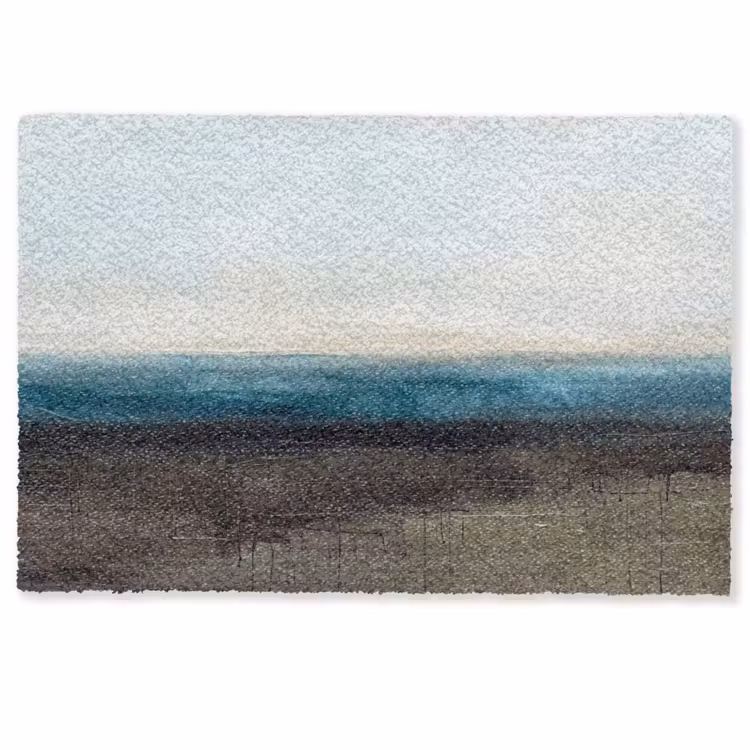 Deurmat - Abstract - Landschap - Horizon - Blauw - Modern — 1
