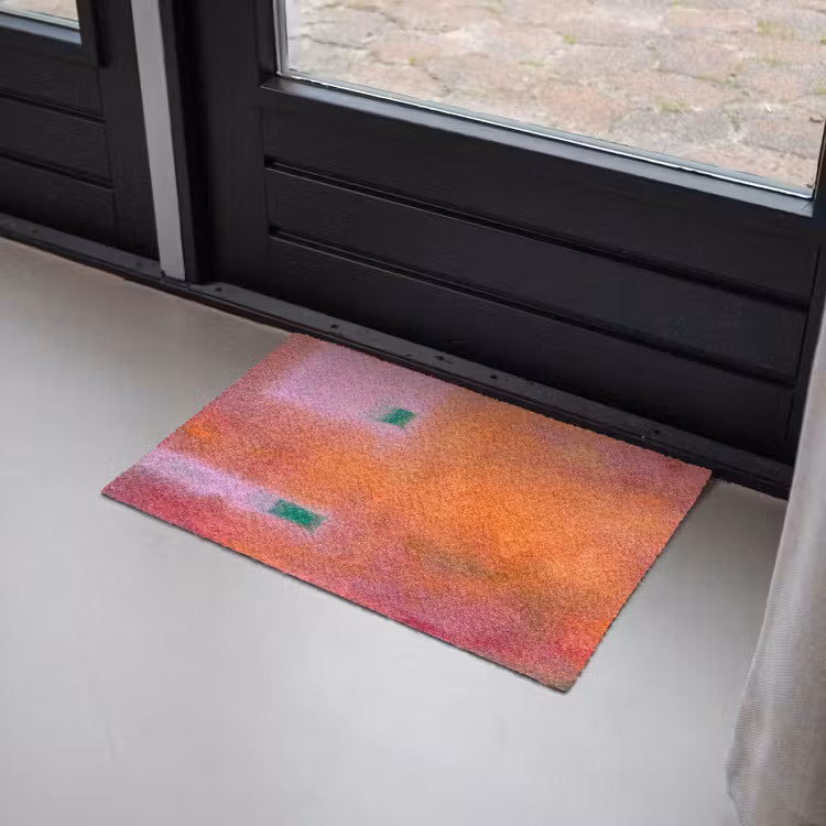 Deurmat - Abstract - Vlakken - Kunst - Modern - Oranje — 2