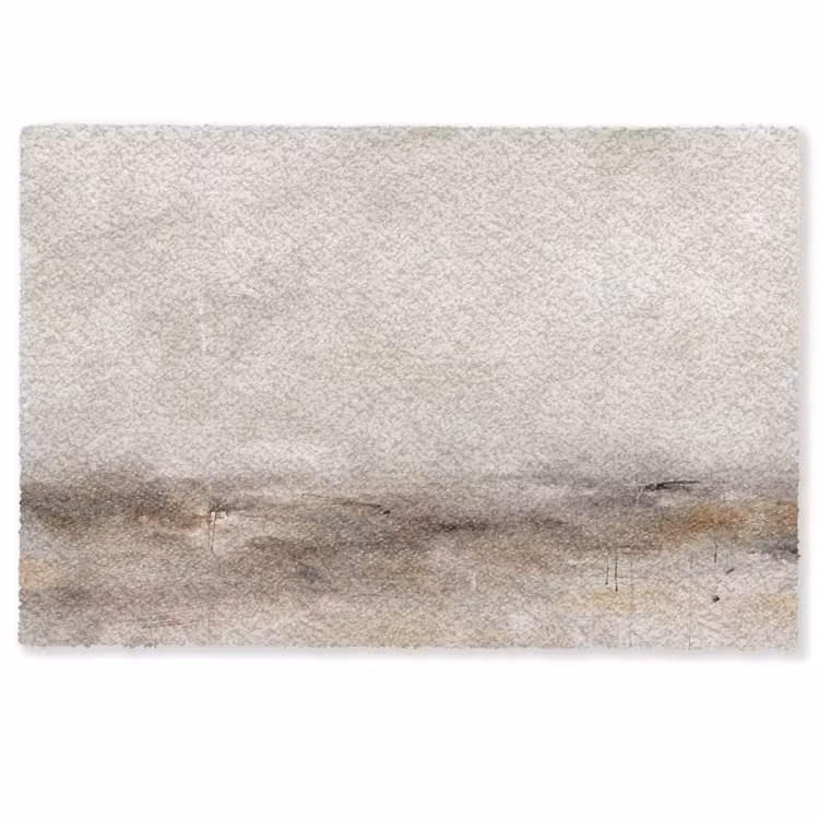 Deurmat - Abstrakt - Landschap - Modern - Beige - Kunst — 1