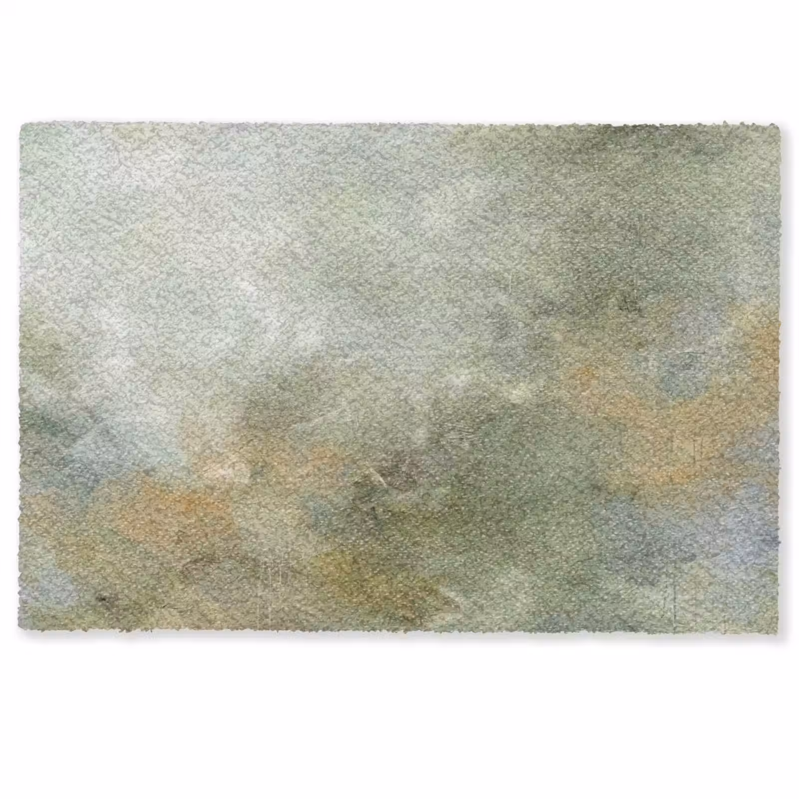Deurmat - Abstract - Groen - Beige - Modern - Kunst — 1
