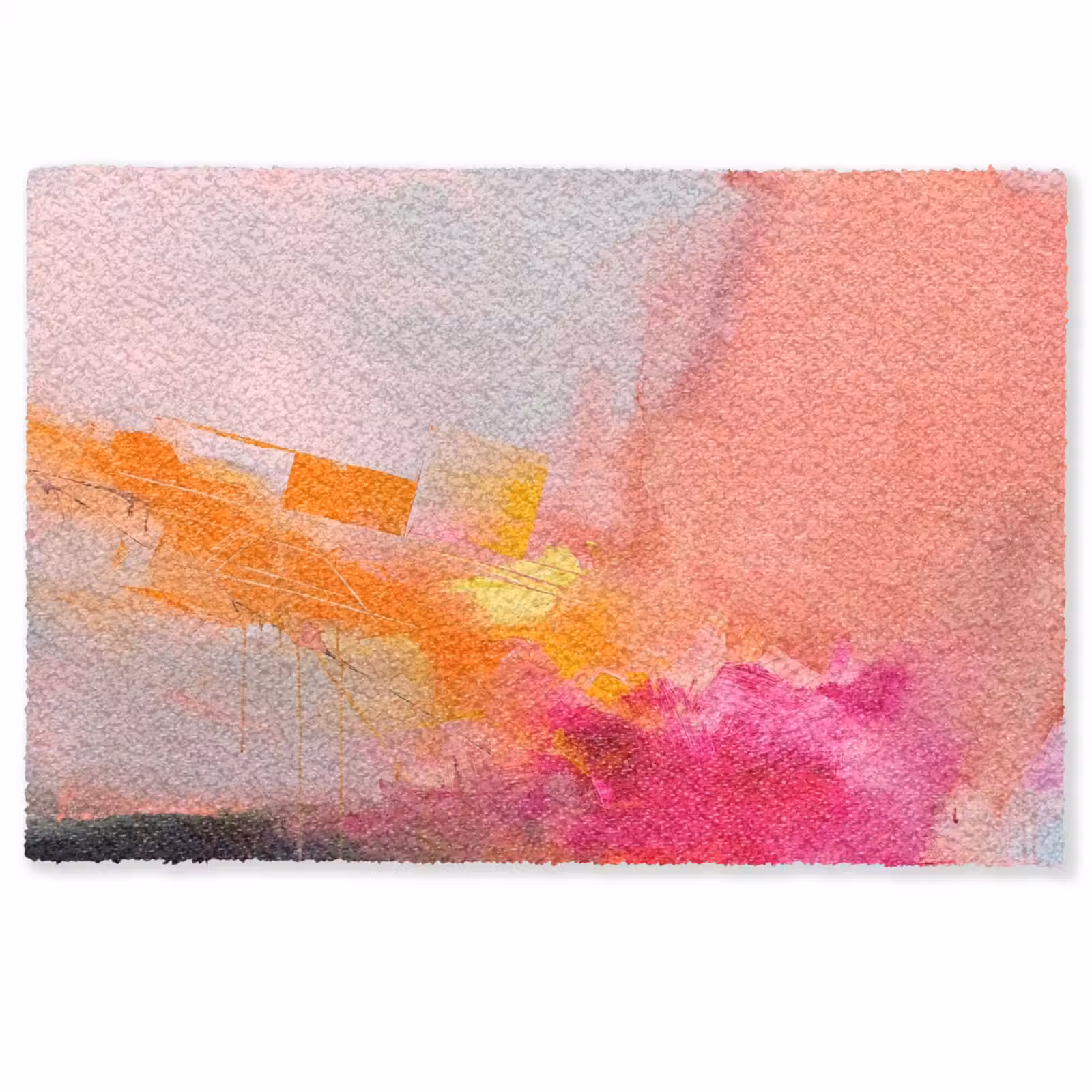 Deurmat - Abstract - Kleurrijk - Modern - Roze — 1