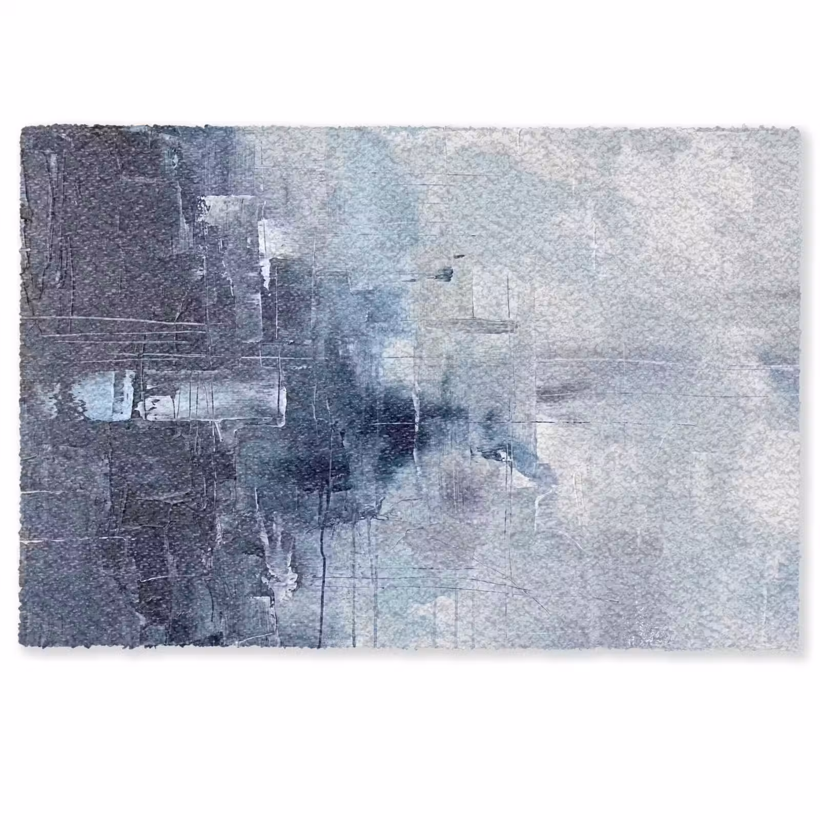 Deurmat - Abstract - Textuur - Kunst - Modern - Blauw — 1