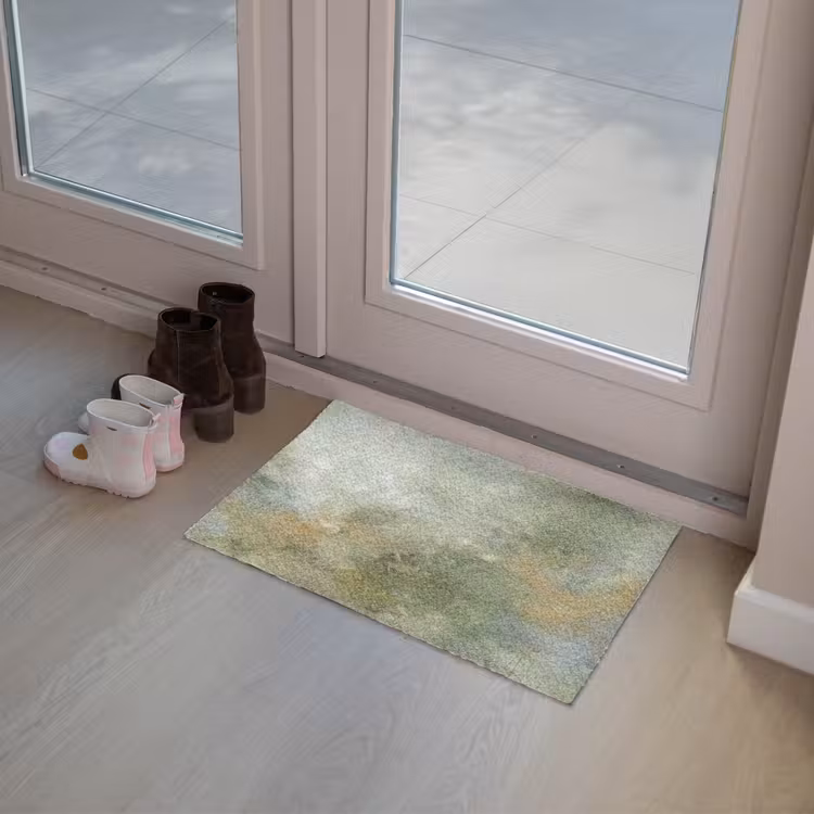 Deurmat - Abstract - Groen - Beige - Modern - Kunst — 8