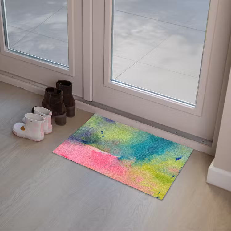 Deurmat - Abstract - Kleuren - Modern - Groen - Roze — 8