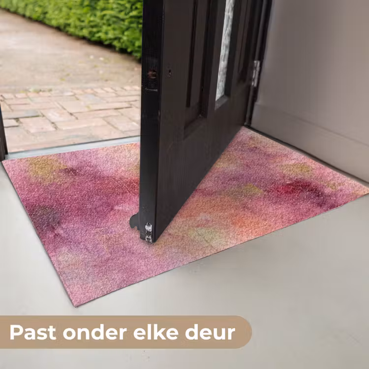 Deurmat - Abstract - Kleuren - Modern - Roze - Paars — 7