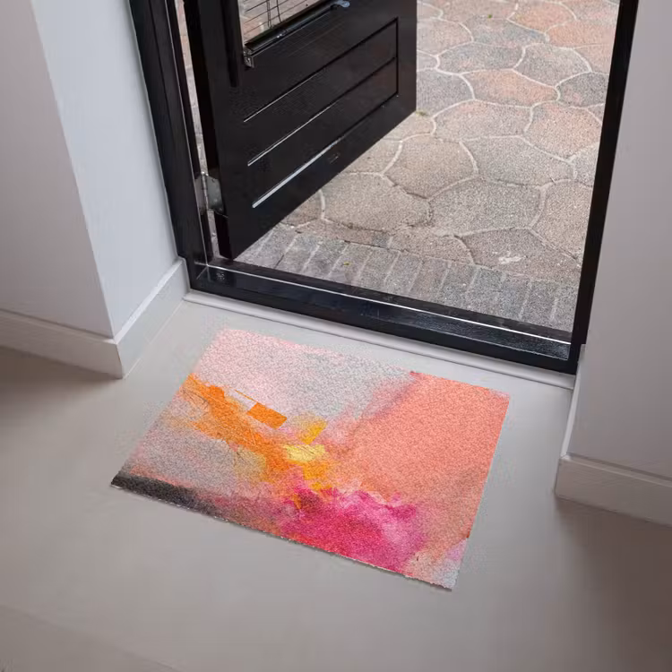 Deurmat - Abstract - Kleurrijk - Modern - Roze — 4