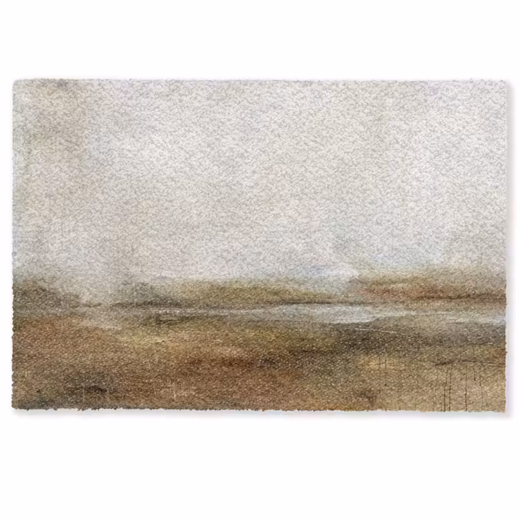 Deurmat - Abstract - Landschap - Natuur - Beige - Bruin — 1