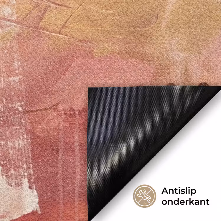 Deurmat - Abstract - Rood - Goud - Modern - Kunst — 6