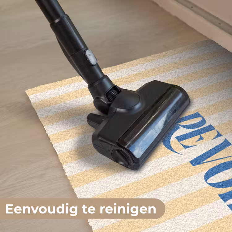 Deurmat - Blauw - Geel - Strepen - Au revoir — 9