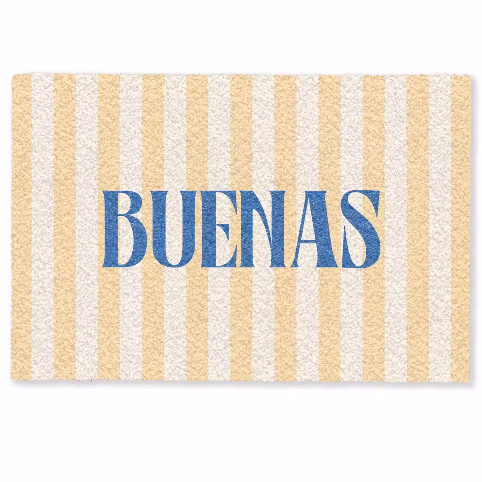 Deurmat - Blauw - Geel - Strepen - Buenas — 1