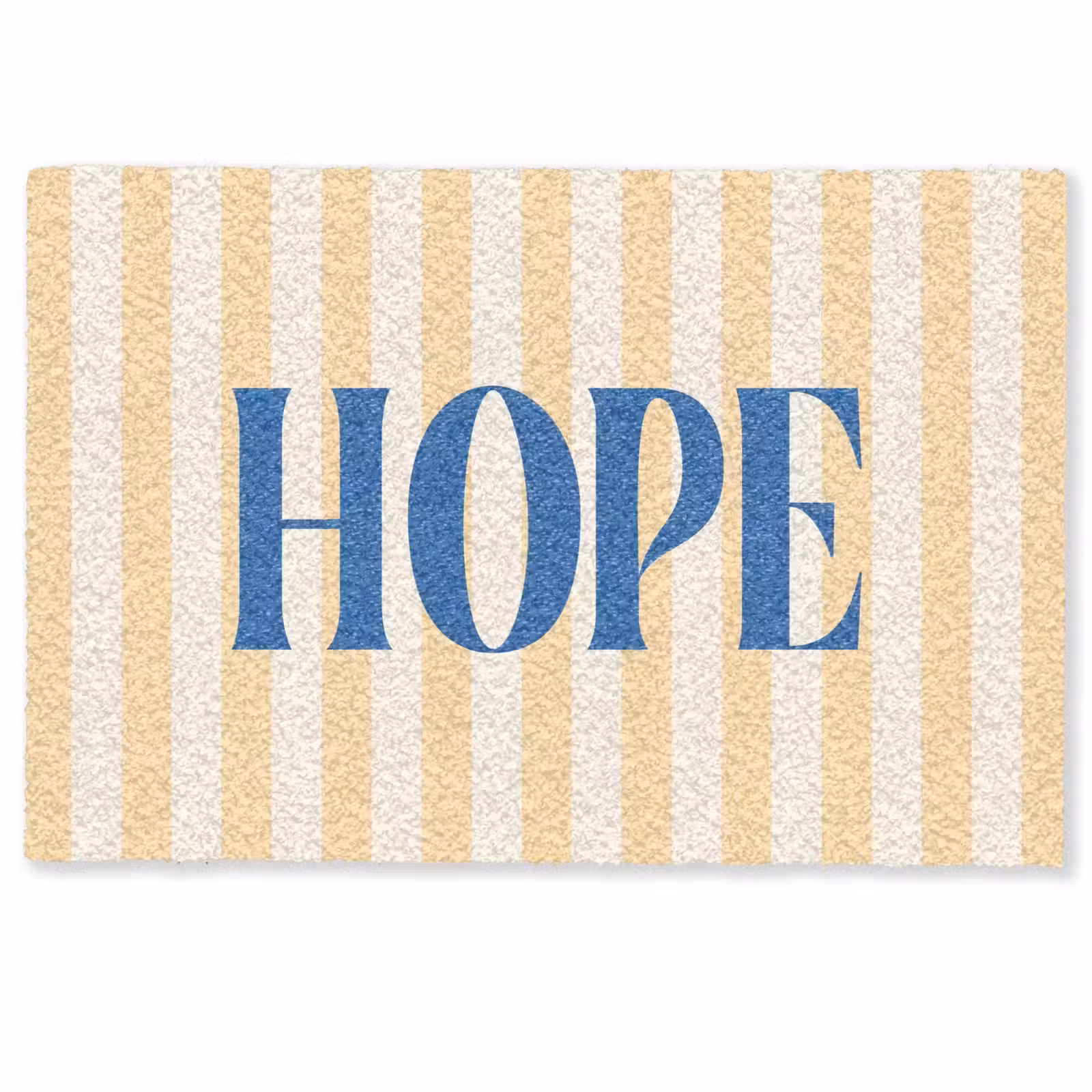 Deurmat - Blauw - Geel - Strepen - Hope — 1