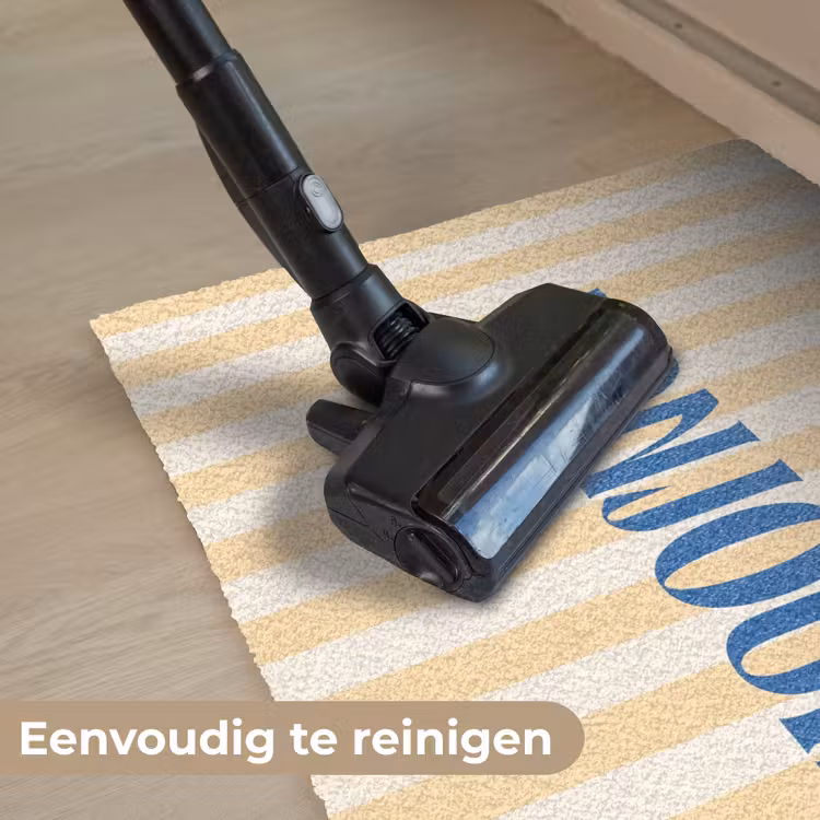 Deurmat - Blauw - Geel - Strepen - Bonjour — 9