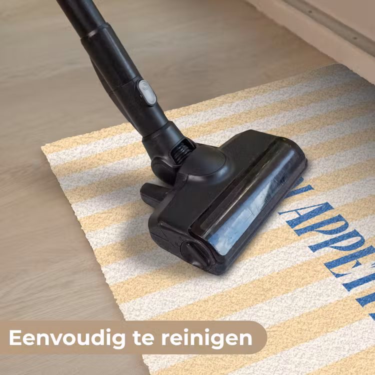 Deurmat - Blauw - Geel - Strepen - Buon Appetito — 9