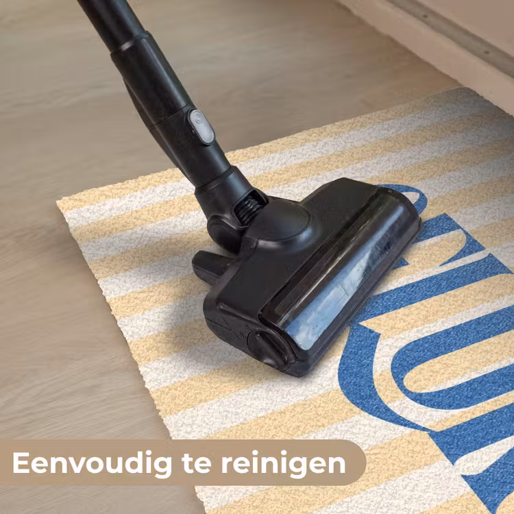 Deurmat - Blauw - Geel - Strepen - Geluk — 9