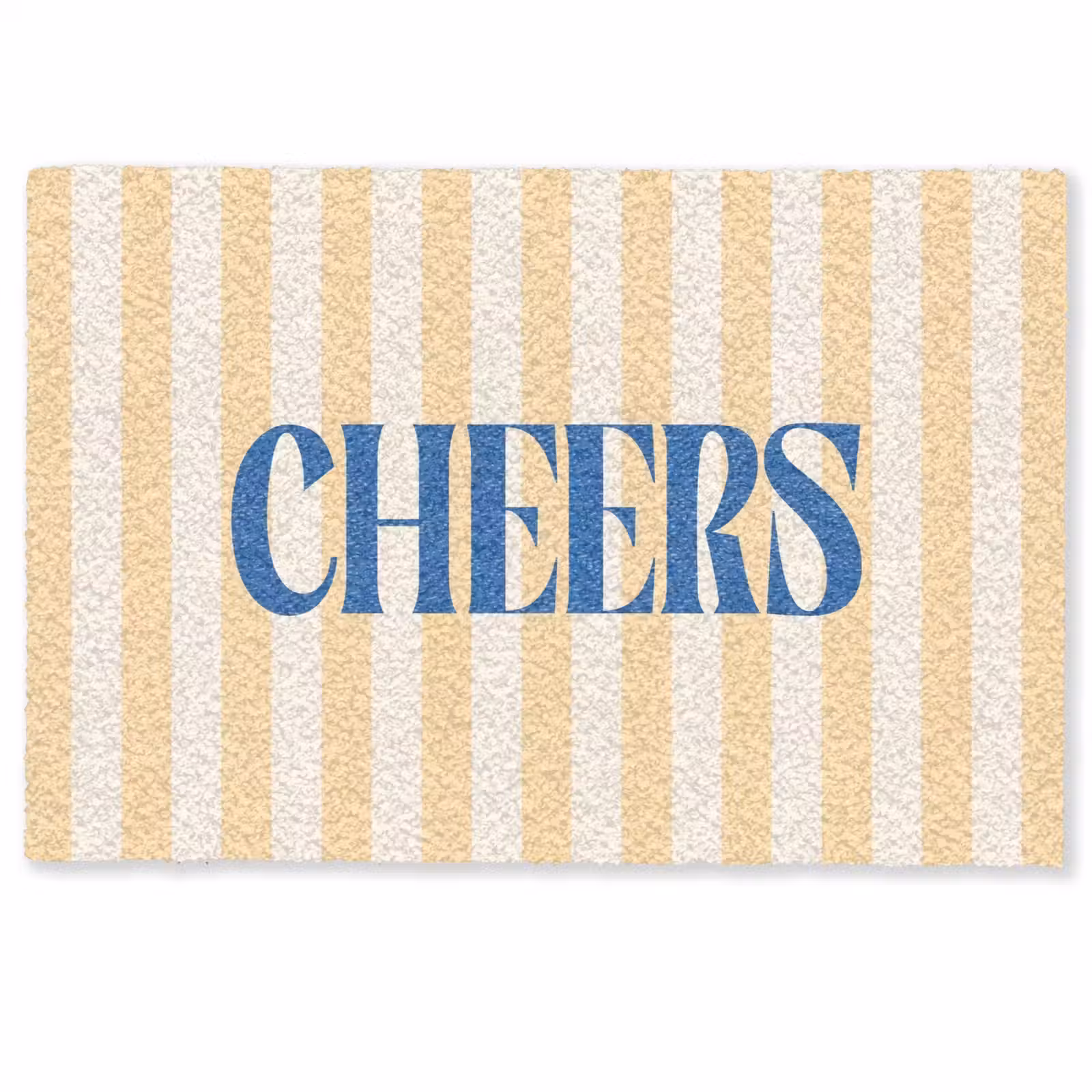 Deurmat - Blauw - Geel - Strepen - Cheers — 1