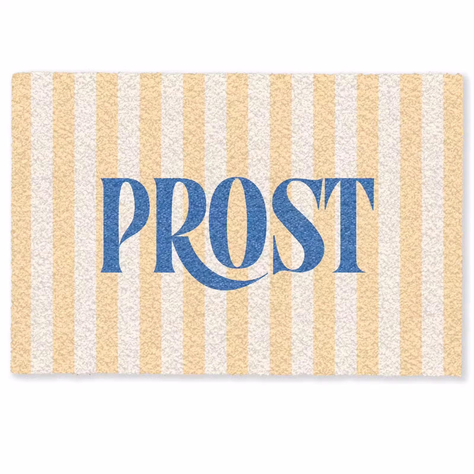 Deurmat - Blauw - Geel - Strepen - Prost — 1