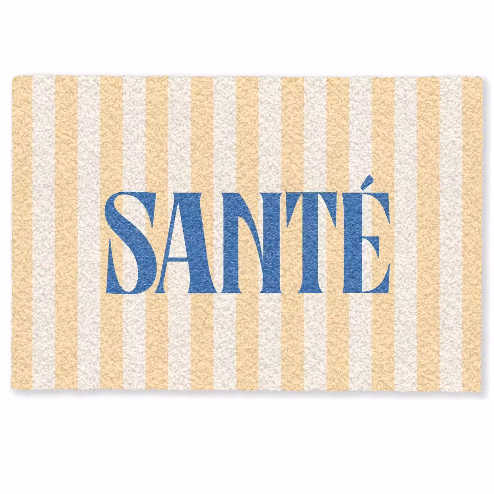 Deurmat - Blauw - Geel - Strepen - Santé — 1