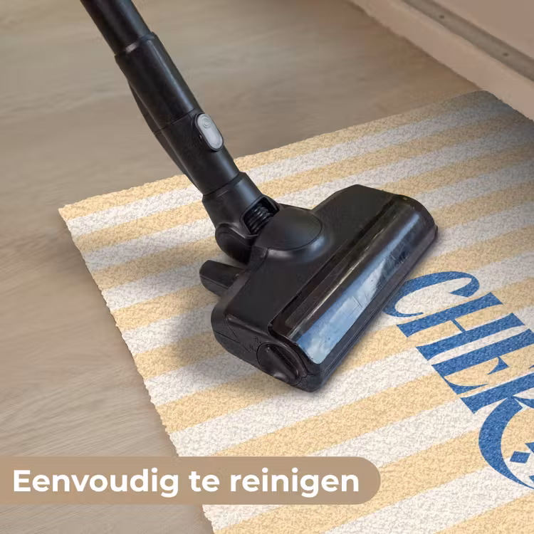Deurmat - Blauw - Geel - Strepen - Ma Cherie — 9