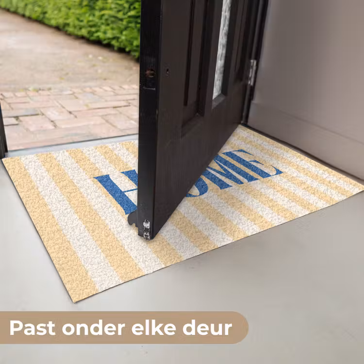Deurmat - Blauw - Geel - Strepen - Home — 7