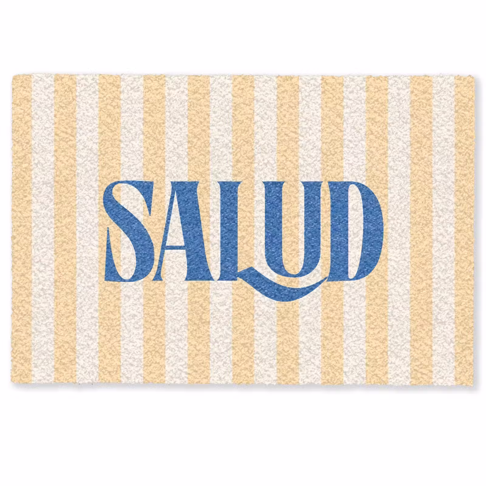 Deurmat - Blauw - Geel - Strepen - Salud — 1