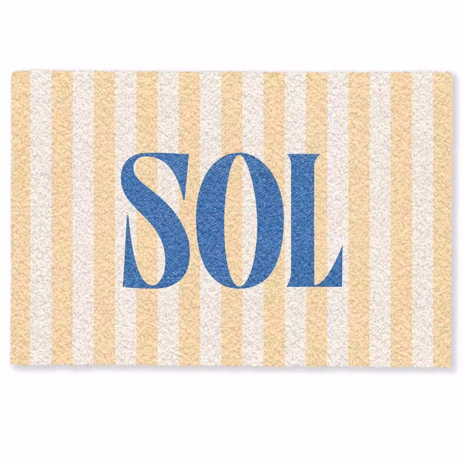 Deurmat - Blauw - Geel - Strepen - Sol — 1