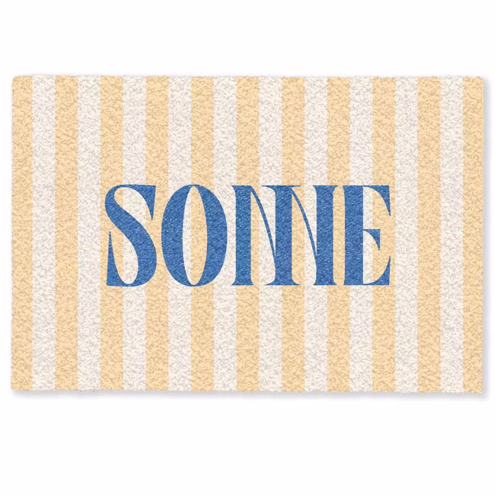 Deurmat - Blauw - Geel - Strepen - Sonne — 1