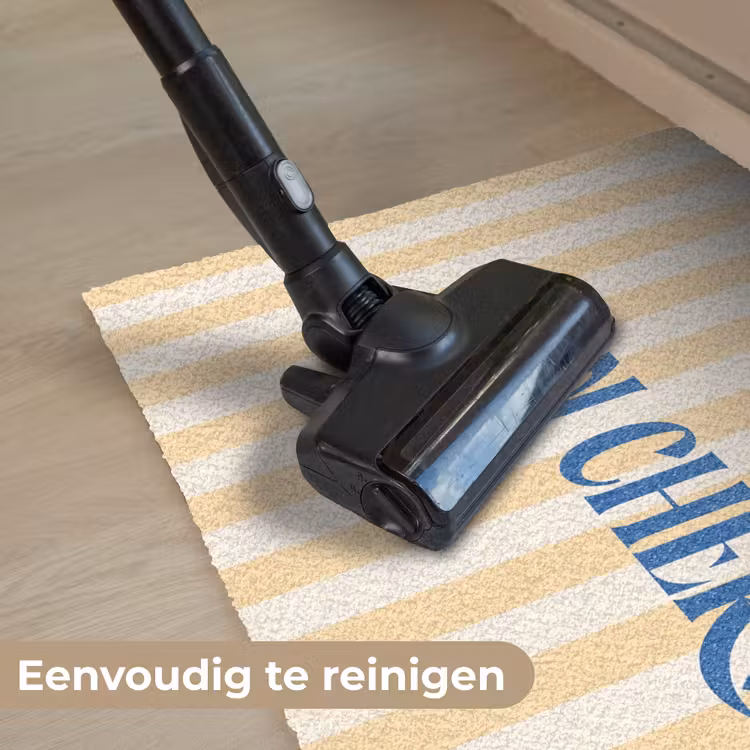 Deurmat - Blauw - Geel - Strepen - Mon Chéri — 9