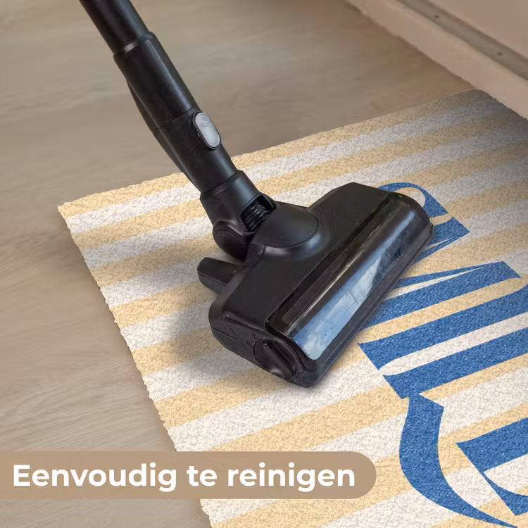 Deurmat - Blauw - Geel - Strepen - Smile — 9