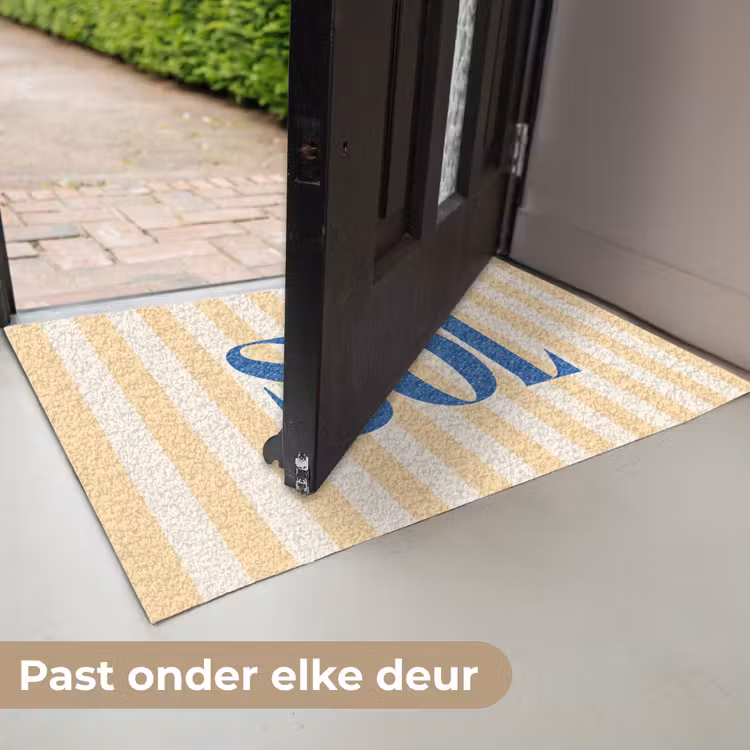Deurmat - Blauw - Geel - Strepen - Sol — 7