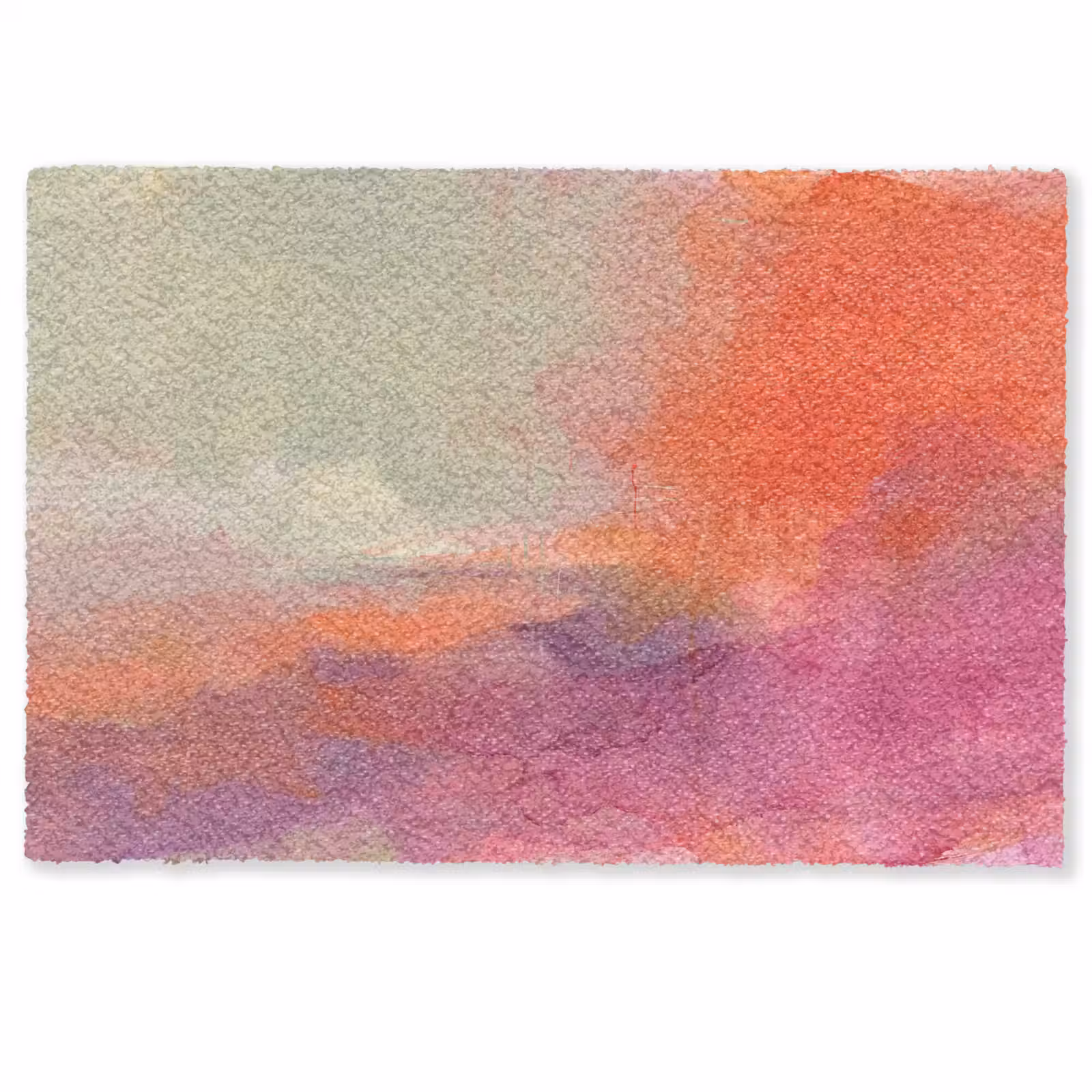 Deurmat - Kunst - Vloeiend - Overgangen - Oranje — 1