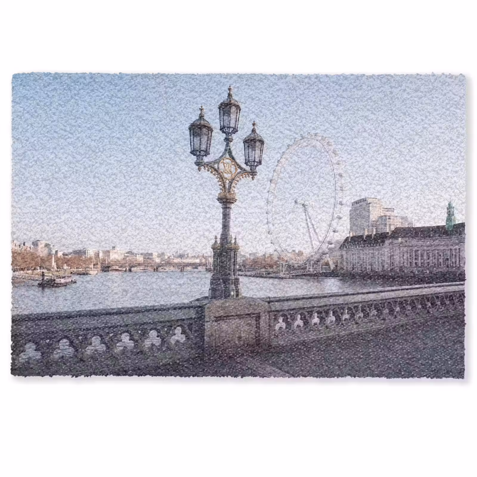 Deurmat - Reuzenrad - Londen - Stad - Architectuur - Brug — 1