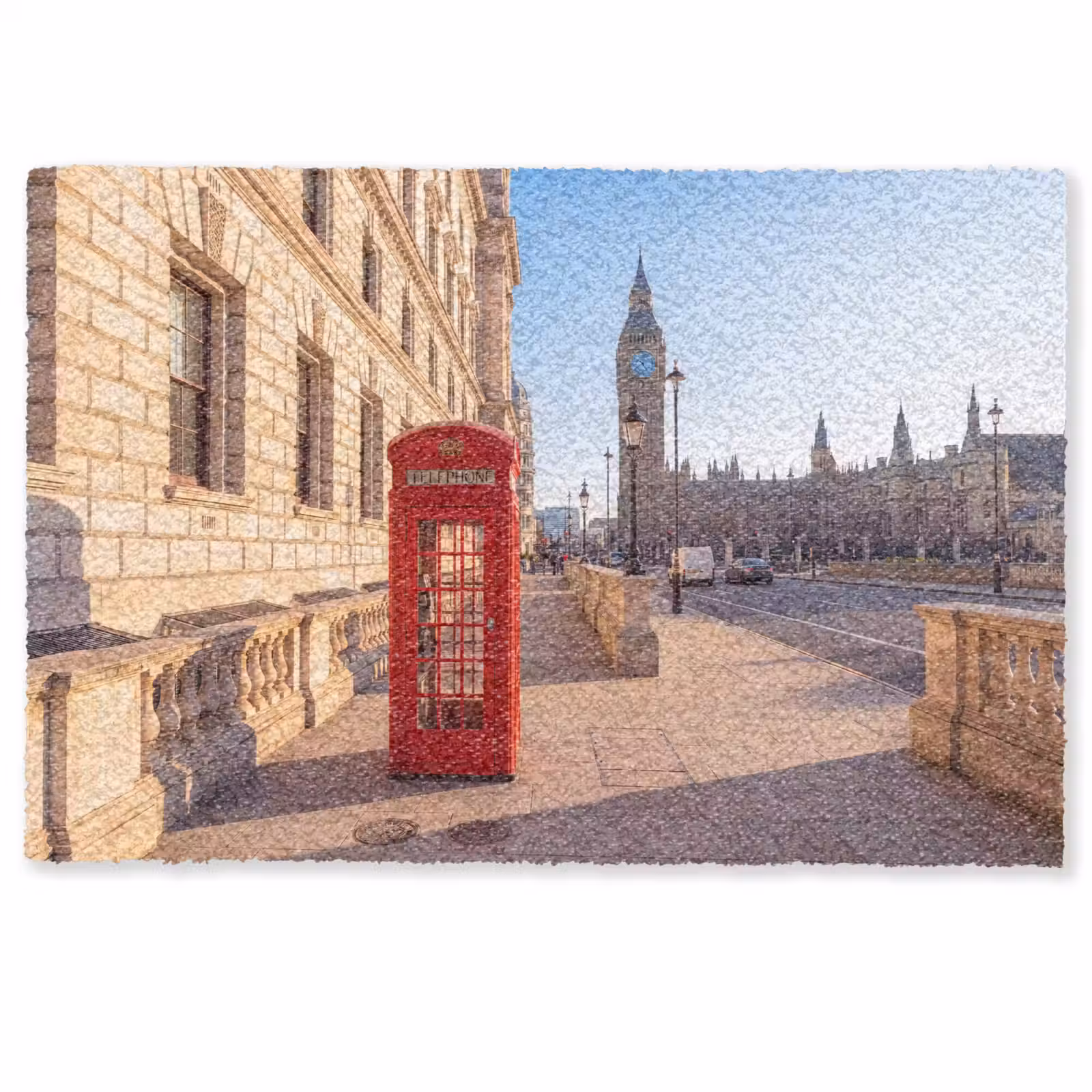Deurmat - Telefooncel - Rood - Londen - Stad - Architectuur — 1