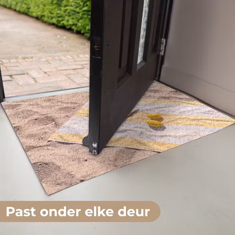 Deurmat - Boek - Zonnebril - Strand - Zomer - Geel — 7