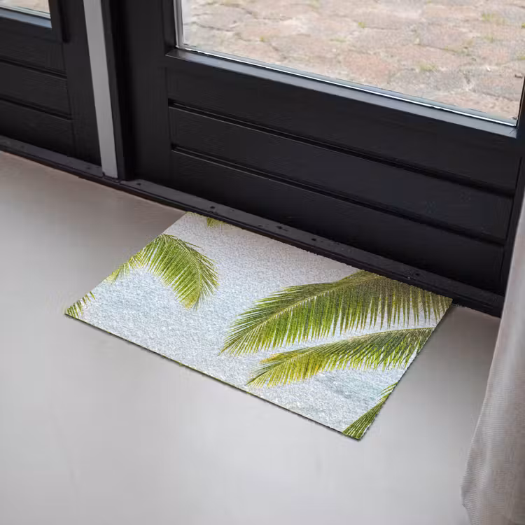 Deurmat - Boom - Bladeren - Water - Tropisch - Groen — 2
