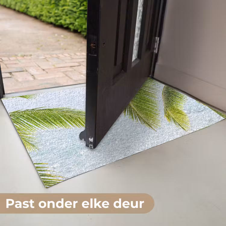 Deurmat - Boom - Bladeren - Water - Tropisch - Groen — 7
