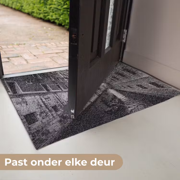 Deurmat - Boot - Waterweg - Stad - Zwart-wit - Architectuur — 7