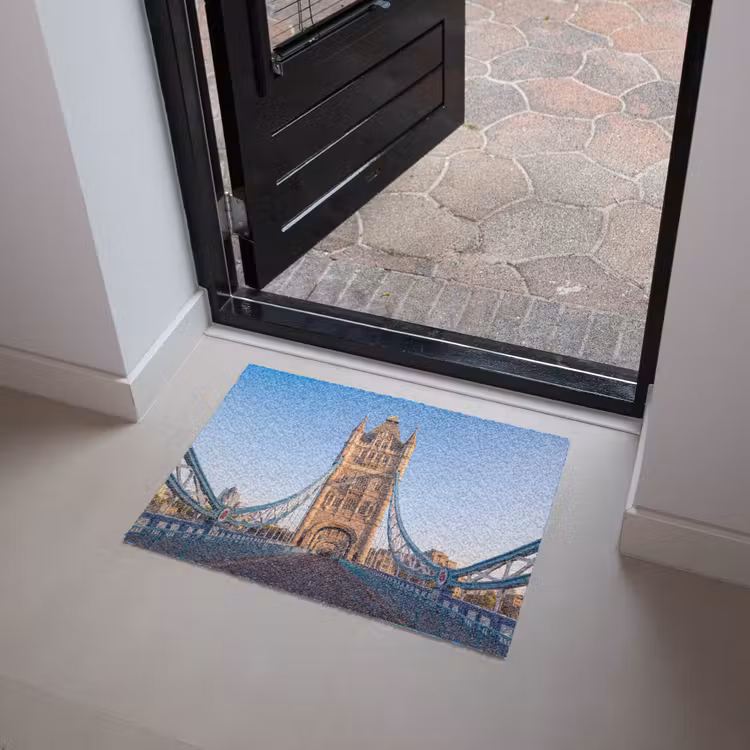 Deurmat - Brug - Toren - Architectuur - Klassiek - Blauw — 4