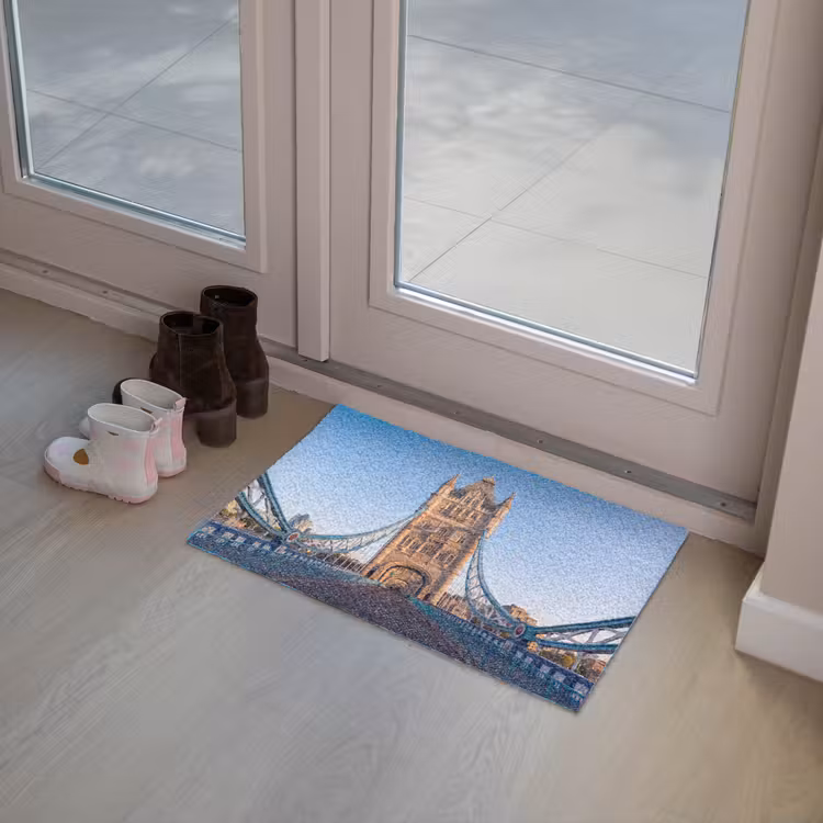 Deurmat - Brug - Toren - Architectuur - Klassiek - Blauw — 8