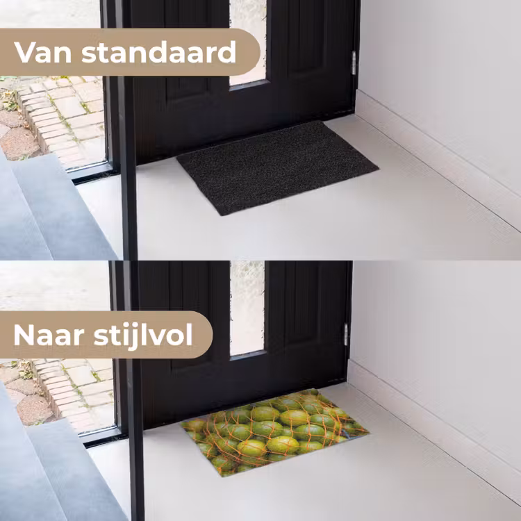 Deurmat - Eten - Net - Groen - Markt — 3
