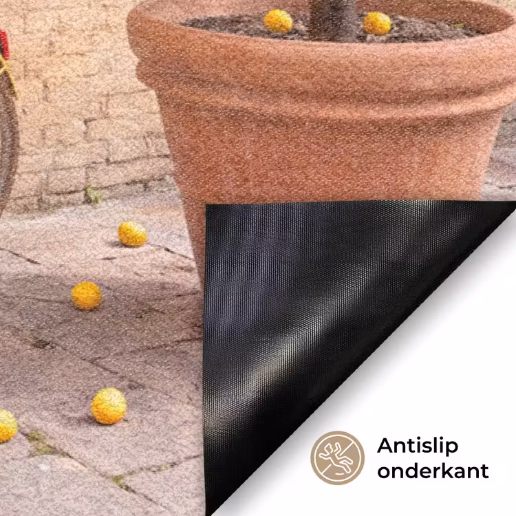 Deurmat - Fiets - Mand - Eten - Geel - Zomer — 6